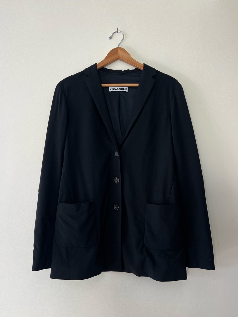 Jil Sander Black Single-Breasted Women's Blazer